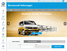 Tablet Screenshot of barramundivolkswagen.com.au